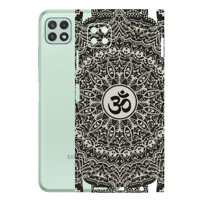 Samsung A/S Series Phone Skins (All Models) - Aum Elegant Mandala - 3D Embossed Finish (L-62) Samsung Galaxy A22 (5G)