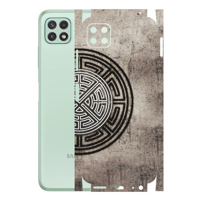 Samsung A/S Series Phone Skins (All Models) - Mysterious Circular Design - 3D Embossed Finish (L-63) Samsung Galaxy A22 (5G)