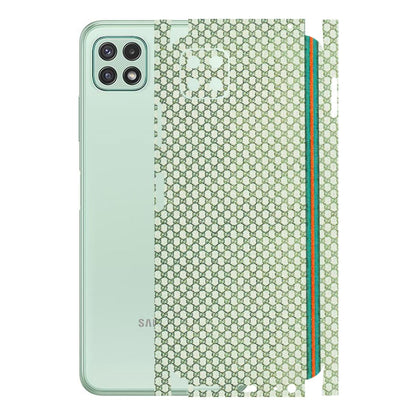 Samsung A/S Series Phone Skins (All Models) - Gucci Fabric Pattern - 3D Embossed Finish (L-73) Samsung Galaxy A22 (5G)