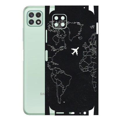 Samsung A/S Series Phone Skins (All Models) - Never Ending Travel - 3D Embossed Finish (L-79) Samsung Galaxy A22 (5G)