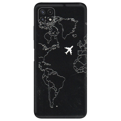 Samsung A/S Series Phone Skins (All Models) - Never Ending Travel - 3D Embossed Finish (L-79) Samsung Galaxy A22 (5G)