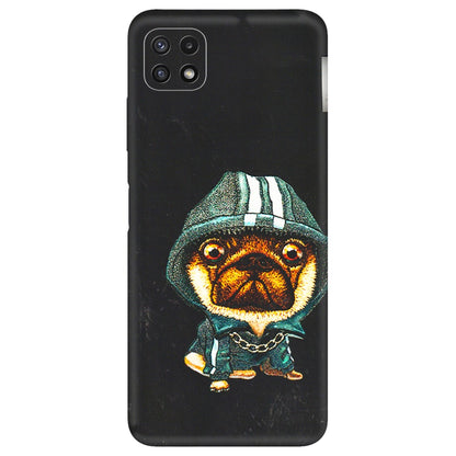 Samsung A/S Series Phone Skins (All Models) - Puppy N Hoodie - 3D Embossed Finish (L-90) Samsung Galaxy A22 (5G)