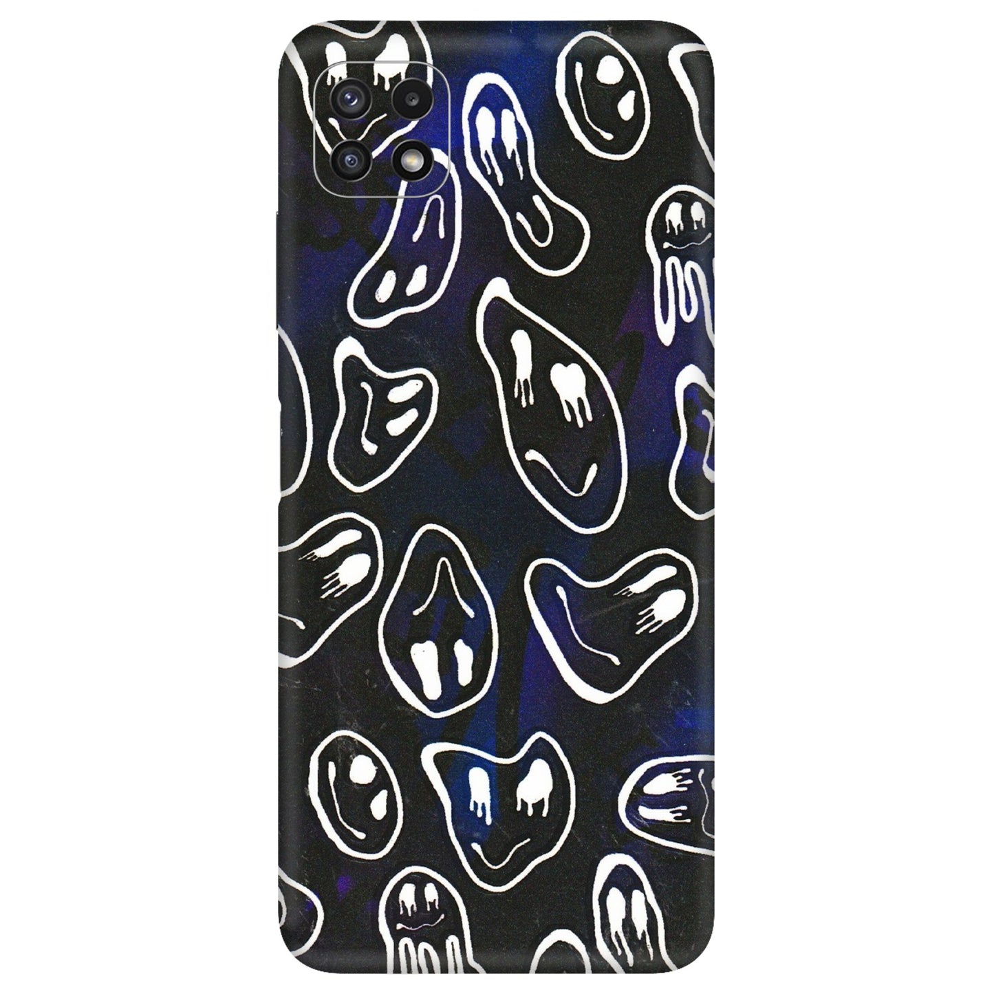 Samsung A/S Series Phone Skins (All Models) - Distorted Smileys - 3D Embossed Finish (L-92) Samsung Galaxy A22 (5G)