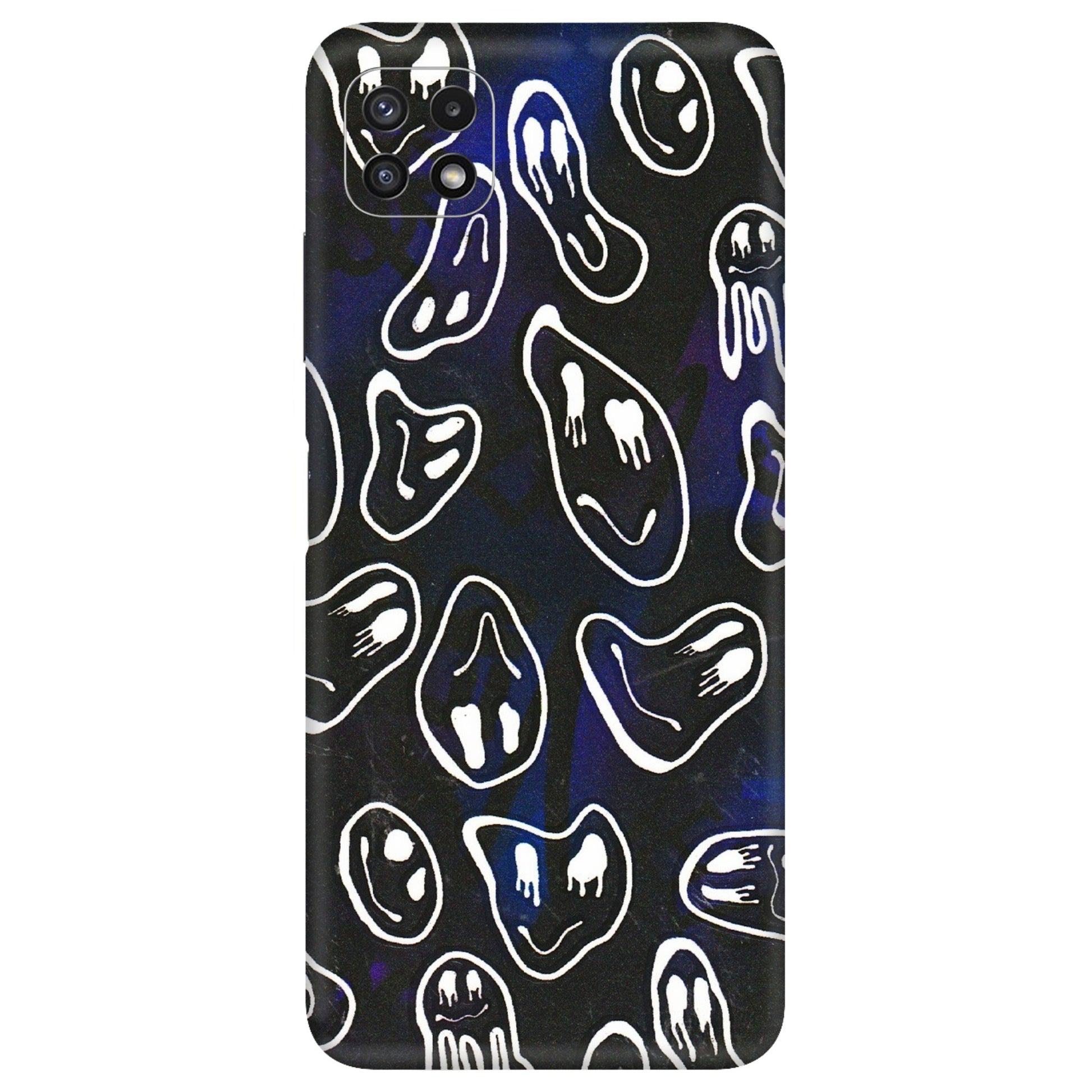 Samsung A/S Series Phone Skins (All Models) - Distorted Smileys - 3D Embossed Finish (L-92) Samsung Galaxy A22 (5G)