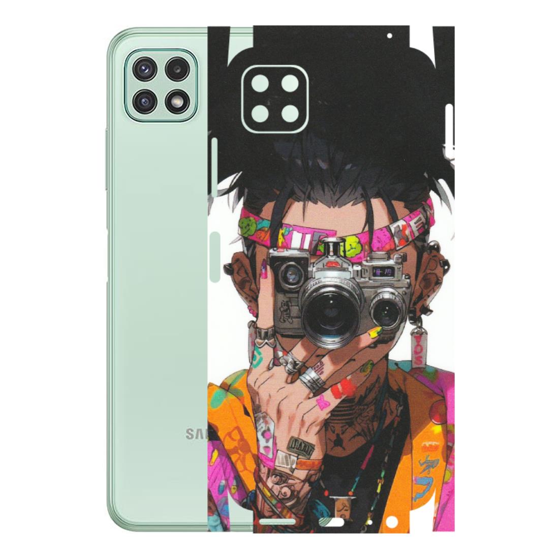 Samsung A/S Series Phone Skins (All Models) - Camera Lover Girl - Matte Finish (M-09) Samsung Galaxy A22 (5G)