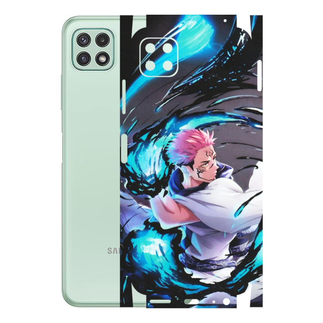 Samsung A/S Series Phone Skins (All Models) - New Jujutsu Kaisen Grey Blue Anime - Matte Finish (M-127) Samsung Galaxy A22 (5G)