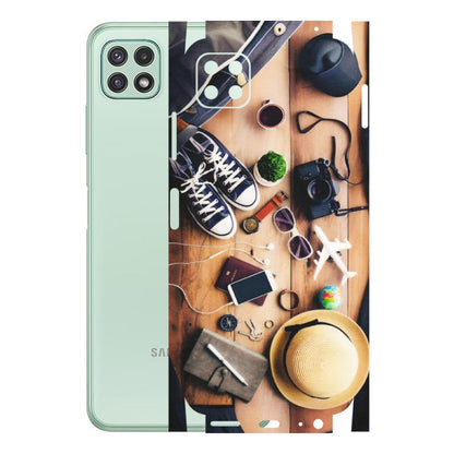 Samsung A/S Series Phone Skins (All Models) - Travel Wanderlust - Matte Finish (M-133) Samsung Galaxy A22 (5G)
