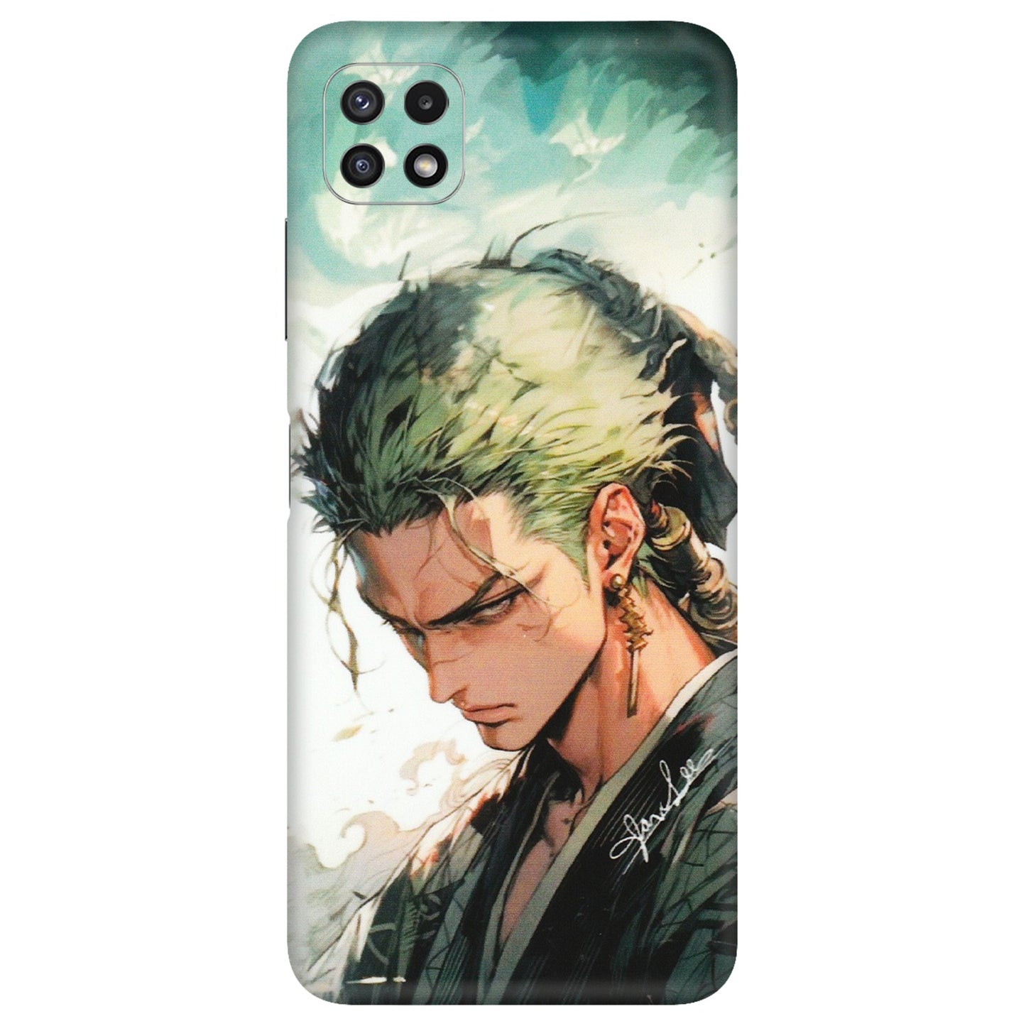 Samsung A/S Series Phone Skins (All Models) - New Roronoa Zoro One Picece Anime - Matte Finish (M-140) Samsung Galaxy A22 (5G)