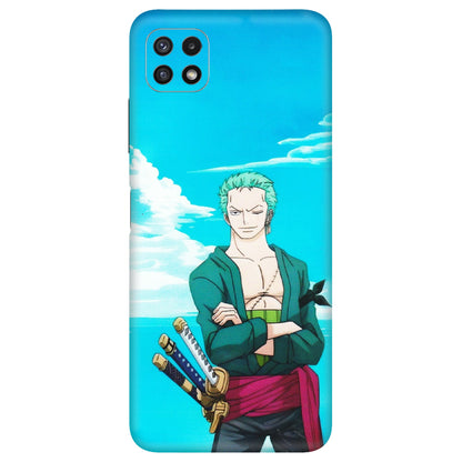 Samsung A/S Series Phone Skins (All Models) - Cool Swordman Zoro Anime - Matte Finish (M-143) Samsung Galaxy A22 (5G)