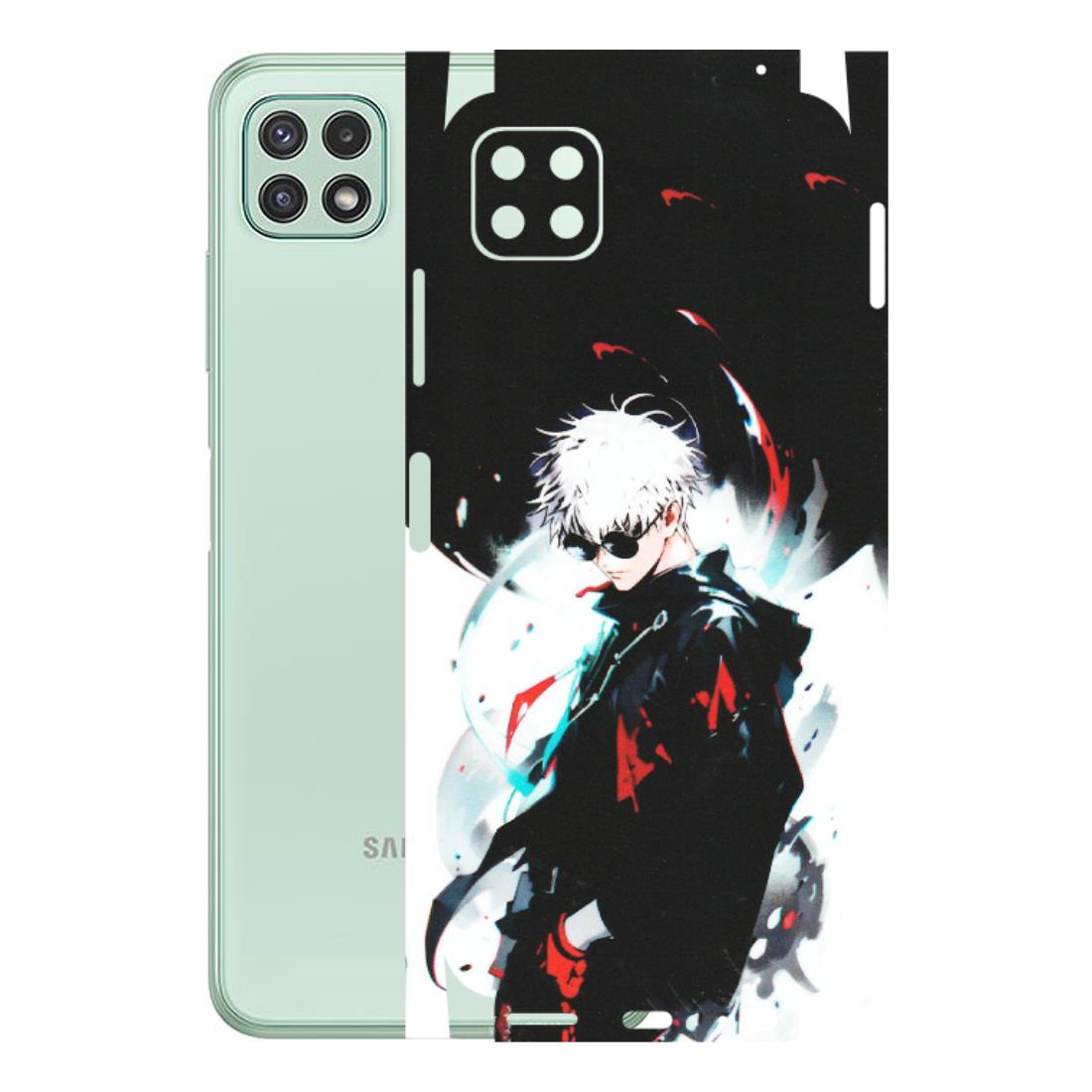 Samsung A/S Series Phone Skins (All Models) - Gojo Powerful Charater Kaisen Anime - Matte Finish (M-144) Samsung Galaxy A22 (5G)