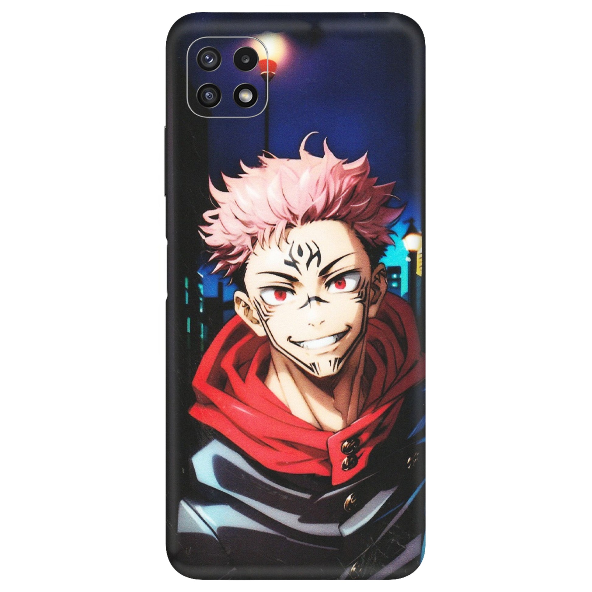 Samsung A/S Series Phone Skins (All Models) - Yuji Itadori Funny Face Anime - Matte Finish (M-152) Samsung Galaxy A22 (5G)