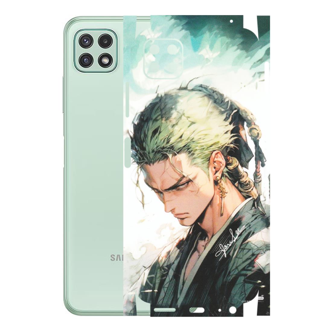 Samsung A/S Series Phone Skins (All Models) - Pirate Hunter One Piece Anime - Matte Finish (M-157) Samsung Galaxy A22 (5G)