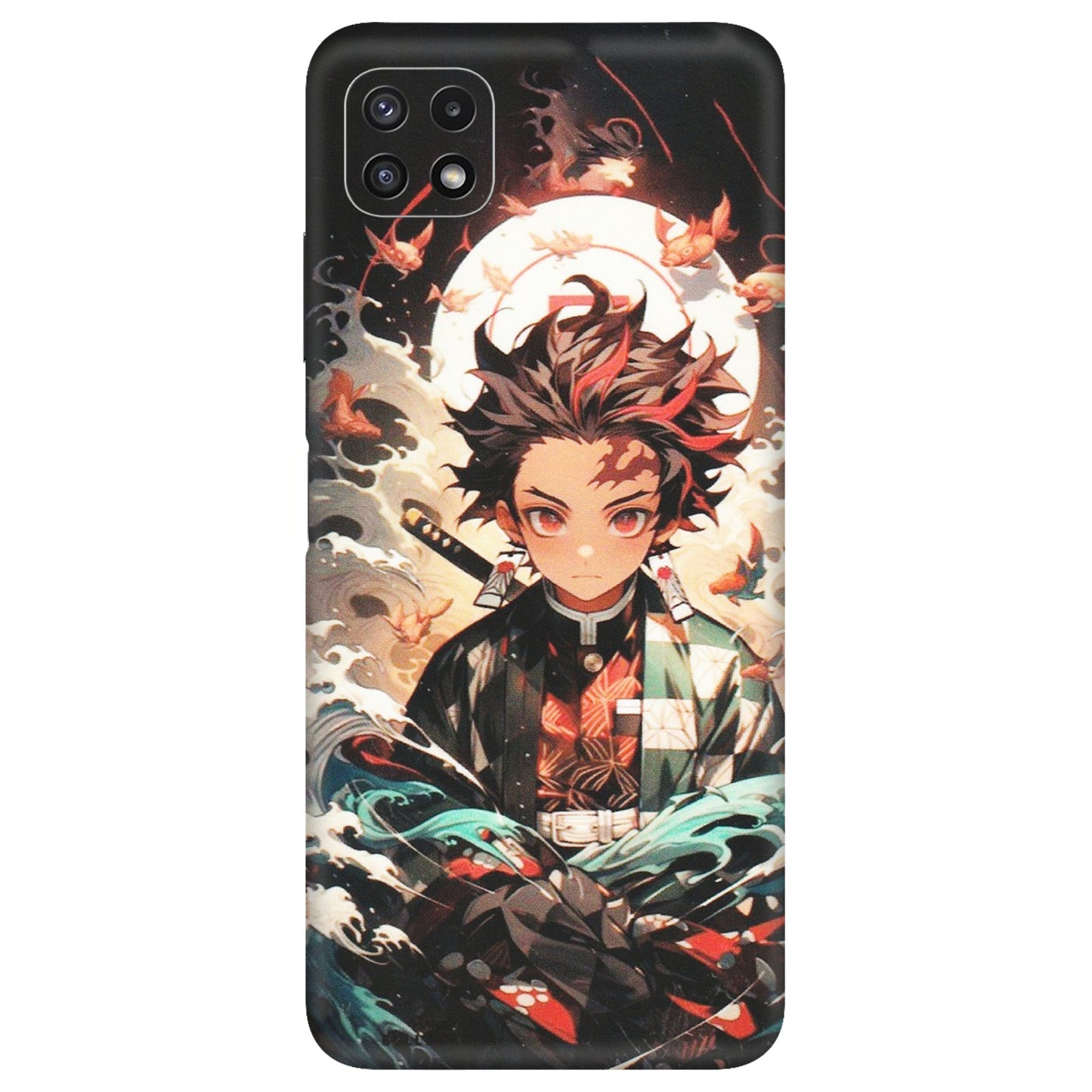 Samsung A/S Series Phone Skins (All Models) - Tanjiro Demon Slayer Anime - Matte Finish (M-158) Samsung Galaxy A22 (5G)