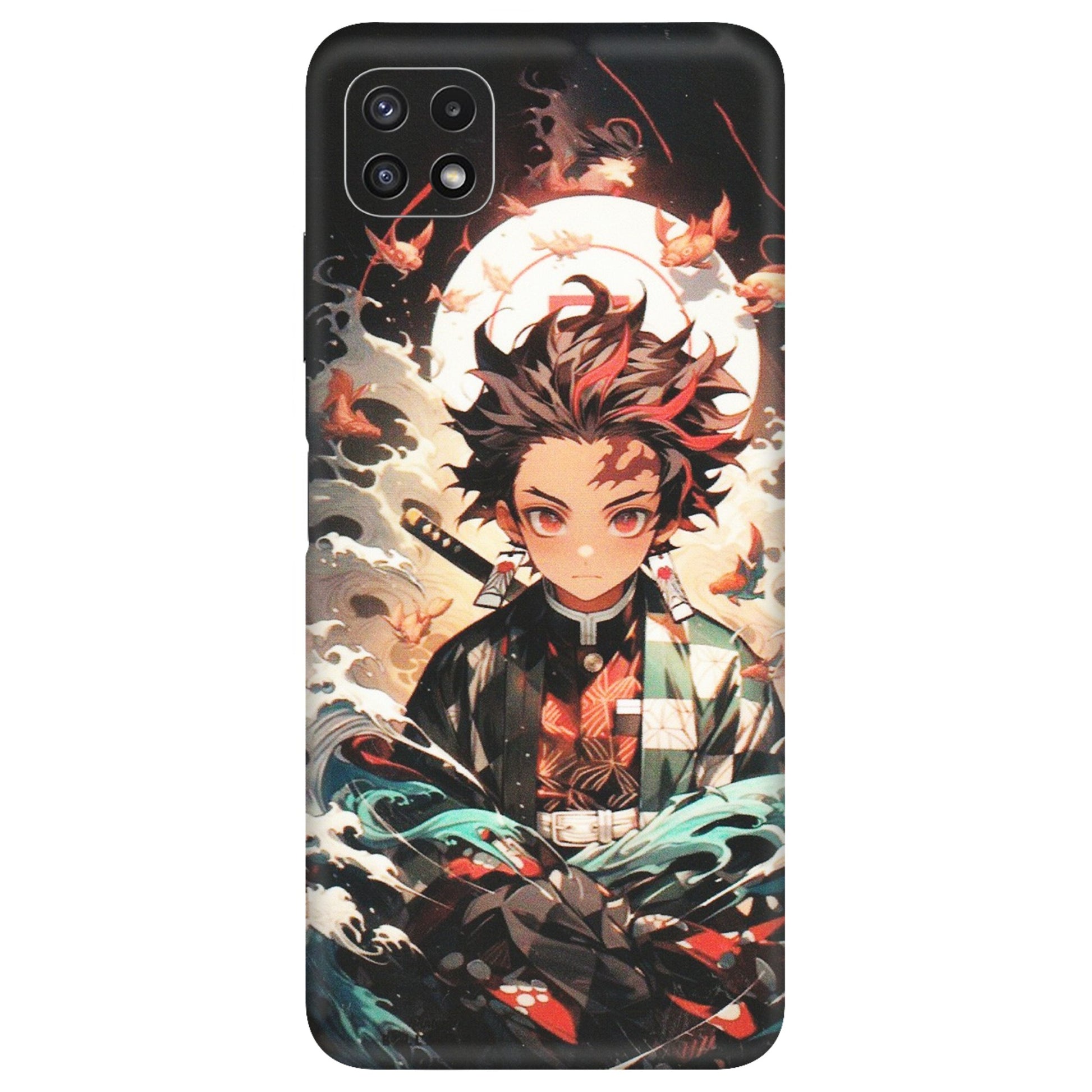 Samsung A/S Series Phone Skins (All Models) - Tanjiro Demon Slayer Anime - Matte Finish (M-158) Samsung Galaxy A22 (5G)