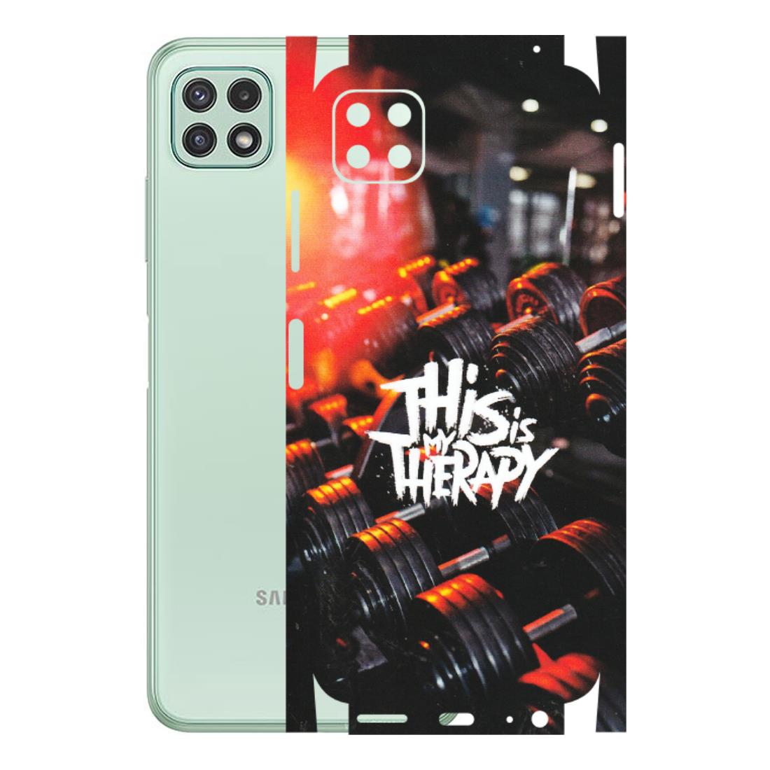 Samsung A/S Series Phone Skins (All Models) - GYM Lover Therapy - Matte Finish (M-160) Samsung Galaxy A22 (5G)