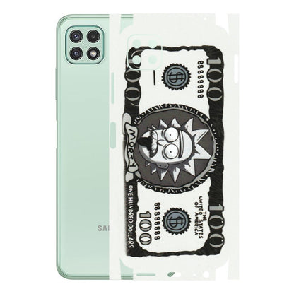 Samsung A/S Series Phone Skins (All Models) - Rick And Morty Hundred Dollar Anime - Matte Finish (M-161) Samsung Galaxy A22 (5G)
