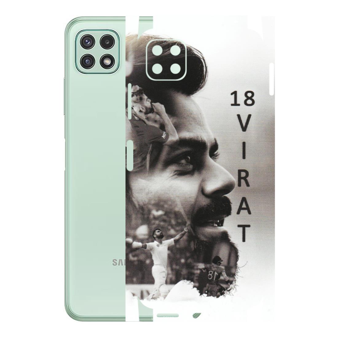 Samsung A/S Series Phone Skins (All Models) - Virat Kohli Cricketer - Matte Finish (M-163) Samsung Galaxy A22 (5G)