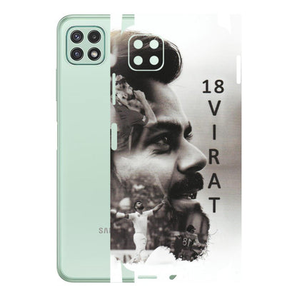 Samsung A/S Series Phone Skins (All Models) - Virat Kohli Cricketer - Matte Finish (M-163) Samsung Galaxy A22 (5G)