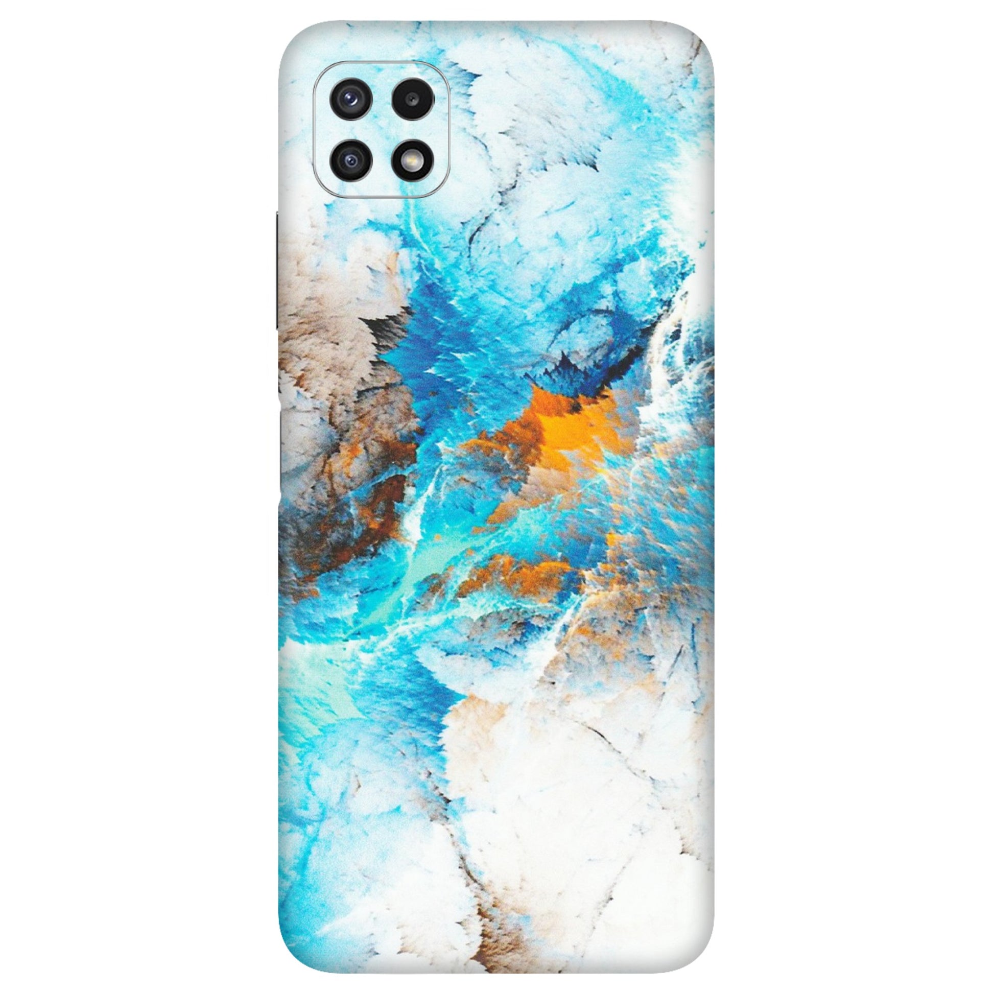 Samsung A/S Series Phone Skins (All Models) - Blue Waves Abstract - Matte Finish (M-19) Samsung Galaxy A22 (5G)