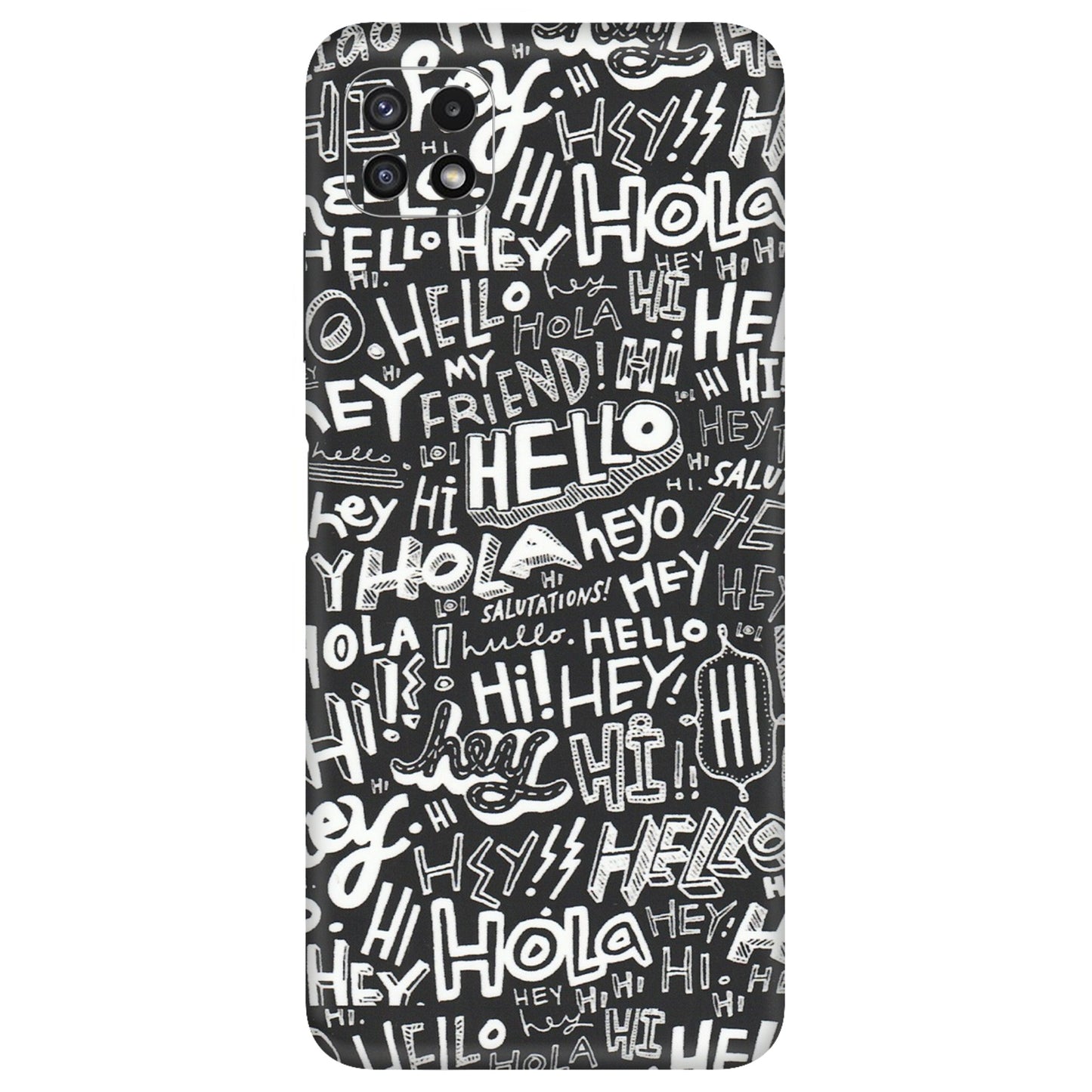 Samsung A/S Series Phone Skins (All Models) - Hi Hello Doodles - Matte Finish (M-25) Samsung Galaxy A22 (5G)