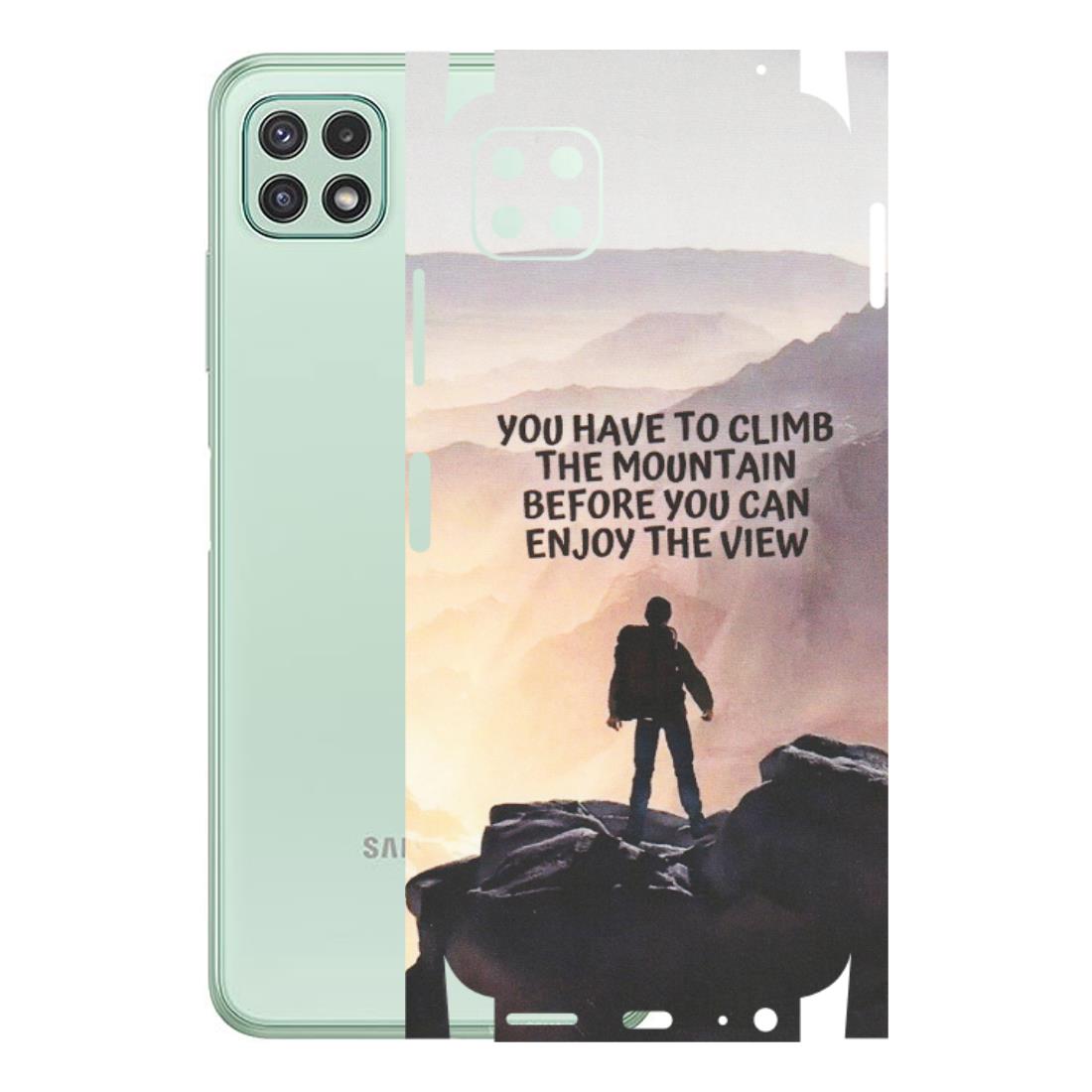 Samsung A/S Series Phone Skins (All Models) - Motivational Hiking Mountain - Matte Finish (M-28) Samsung Galaxy A22 (5G)