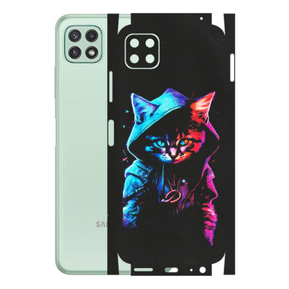 Samsung A/S Series Phone Skins (All Models) - Cyberpunk Cat - Matte Finish (M-45) Samsung Galaxy A22 (5G)