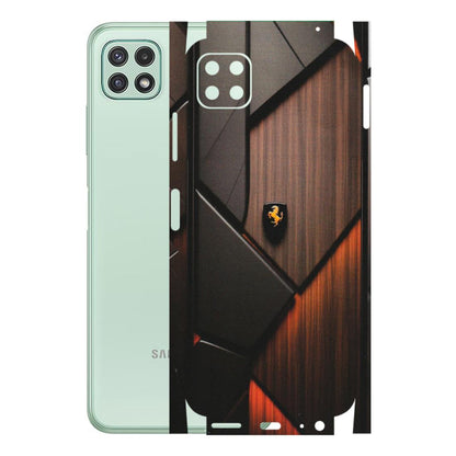 Samsung A/S Series Phone Skins (All Models) - Lambo Beauty Wood Pattern Sober - Matte Finish (M-51) Samsung Galaxy A22 (5G)