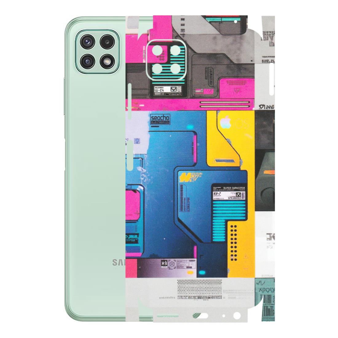 Samsung A/S Series Phone Skins (All Models) - Colourfull Motherboard Internals - Matte Finish (M-55) Samsung Galaxy A22 (5G)