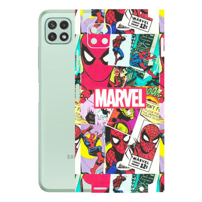 Samsung A/S Series Phone Skins (All Models) - Marvel Comic Spiderman Grafitti - Matte Finish (M-72) Samsung Galaxy A22 (5G)