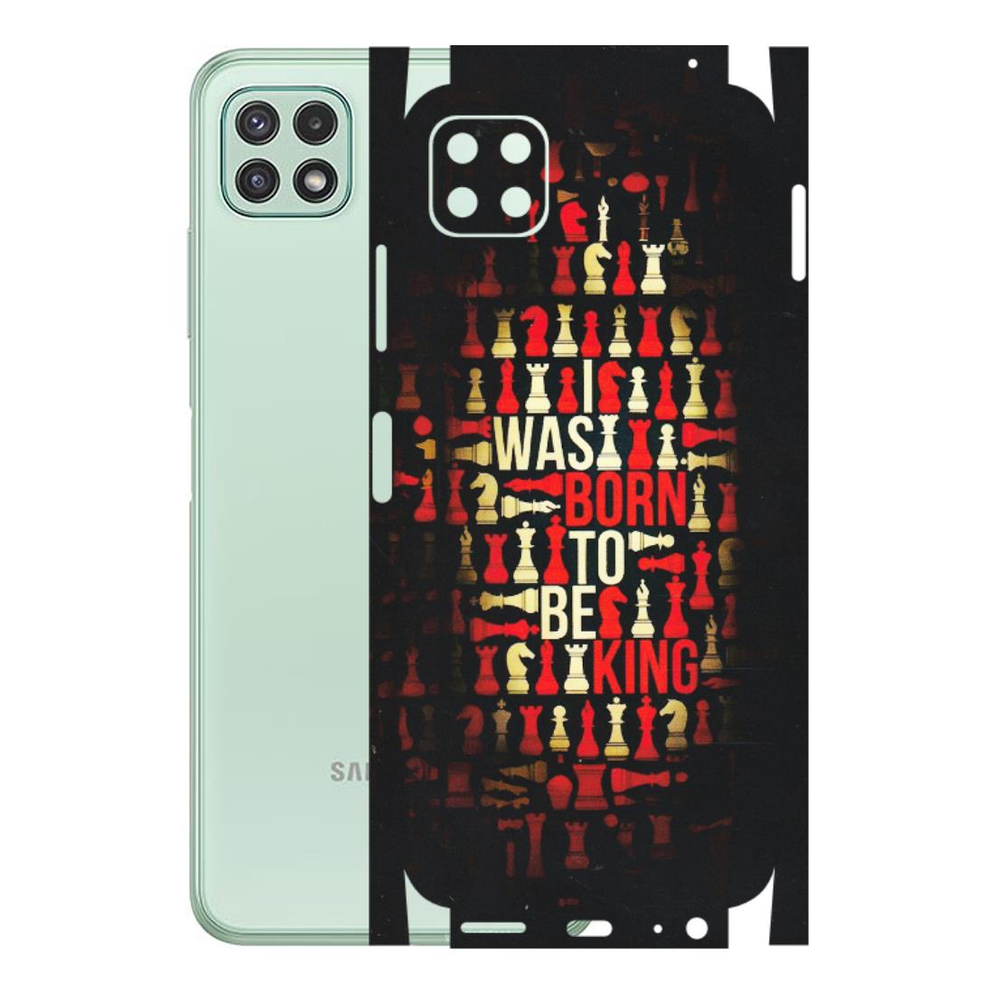 Samsung A/S Series Phone Skins (All Models) - Born To Be King - Matte Finish (M-73) Samsung Galaxy A22 (5G)