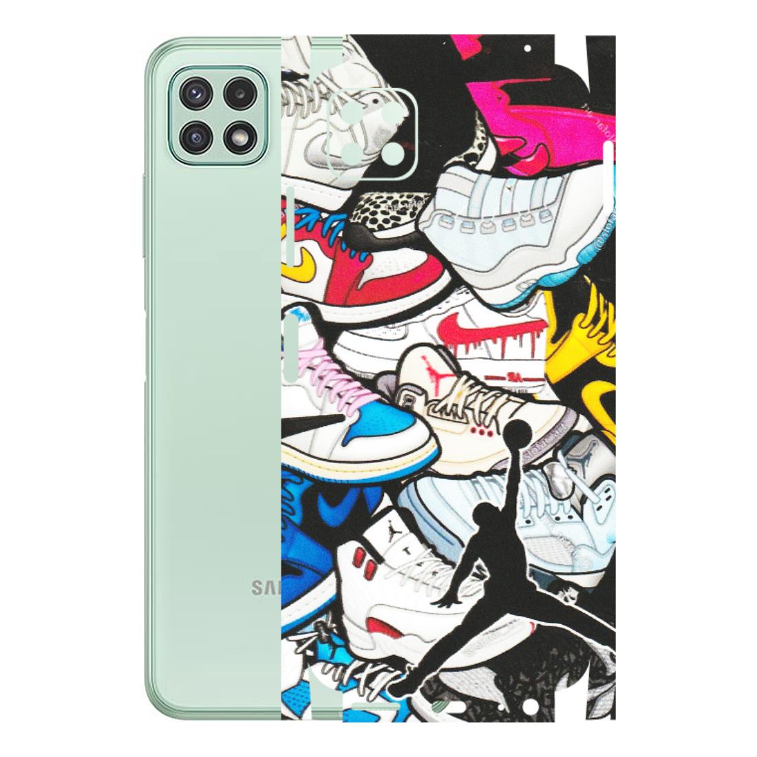 Samsung A/S Series Phone Skins (All Models) - Jordan Sneakers Fan - Matte Finish (M-80) Samsung Galaxy A22 (5G)