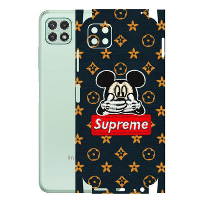 Samsung A/S Series Phone Skins (All Models) - Mickey Supreme - Matte Finish (M-83) Samsung Galaxy A22 (5G)