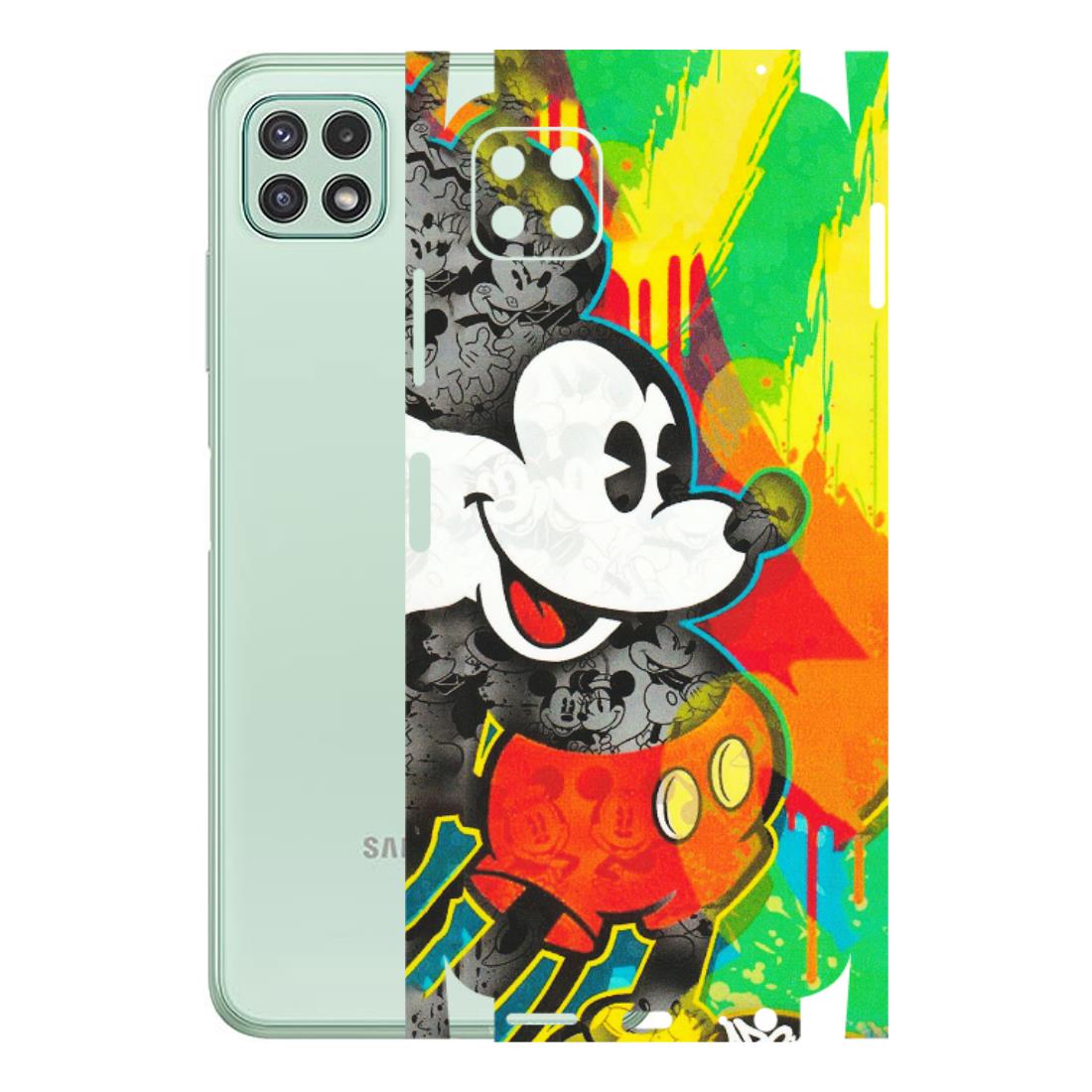 Samsung A/S Series Phone Skins (All Models) - Multiple Mickey With Colourful Texture - Matte Finish (M-84) Samsung Galaxy A22 (5G)