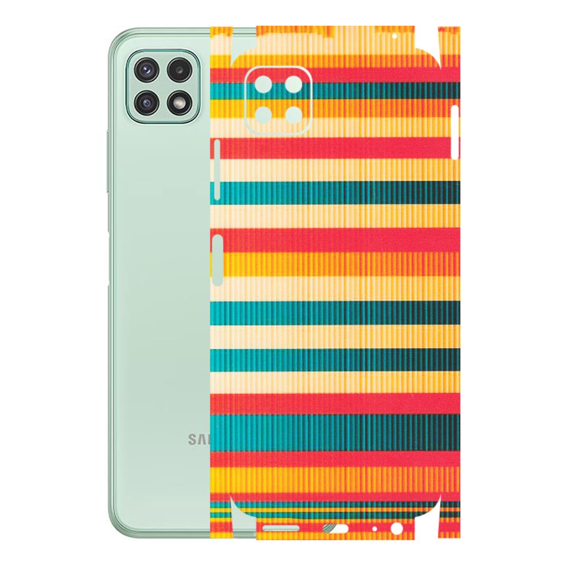 Samsung A/S Series Phone Skins (All Models) - Colourful Stripes Soothing Effect - Matte Finish (M-86) Samsung Galaxy A22 (5G)