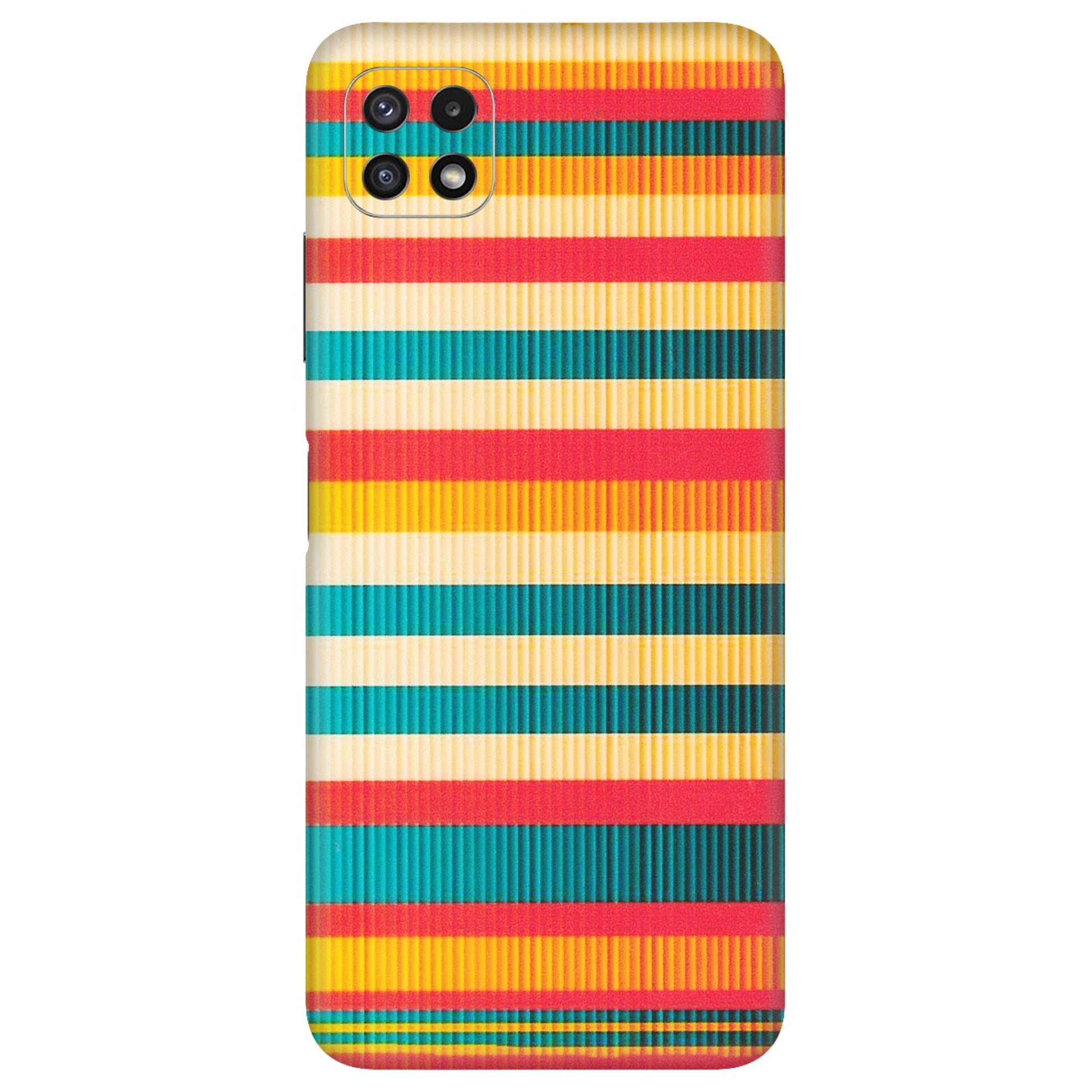Samsung A/S Series Phone Skins (All Models) - Colourful Stripes Soothing Effect - Matte Finish (M-86) Samsung Galaxy A22 (5G)