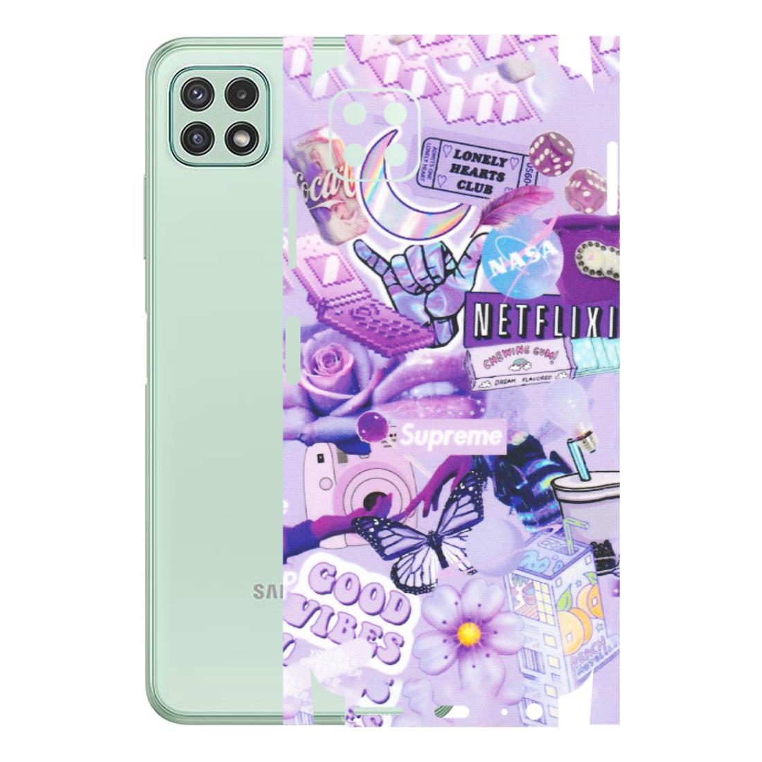 Samsung A/S Series Phone Skins (All Models) - Supreme Purple Magic - Matte Finish (M-88) Samsung Galaxy A22 (5G)