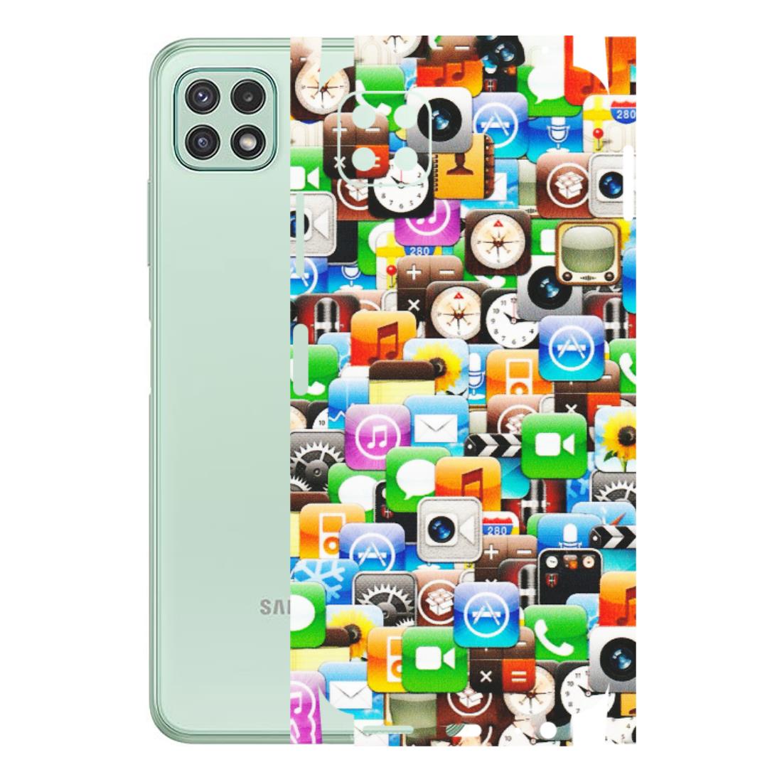 Samsung A/S Series Phone Skins (All Models) - All Apple Icons - Matte Finish (M-93) Samsung Galaxy A22 (5G)