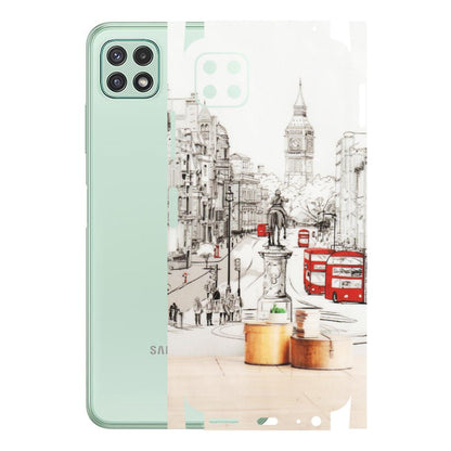 Samsung A/S Series Phone Skins (All Models) - London Street - Transparent Finish (T-02) Samsung Galaxy A22 (5G)