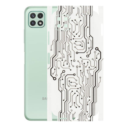 Samsung A/S Series Phone Skins (All Models) - Tech Circuits - Transparent Finish (T-03) Samsung Galaxy A22 (5G)