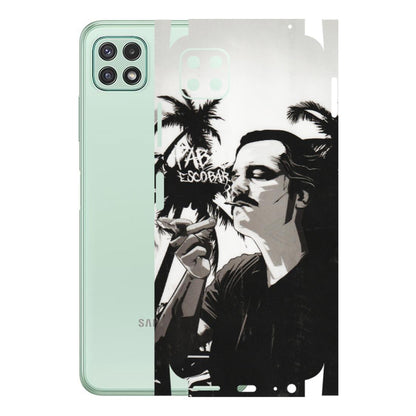 Samsung A/S Series Phone Skins (All Models) - Pab Escobar - Transparent Finish (T-05) Samsung Galaxy A22 (5G)