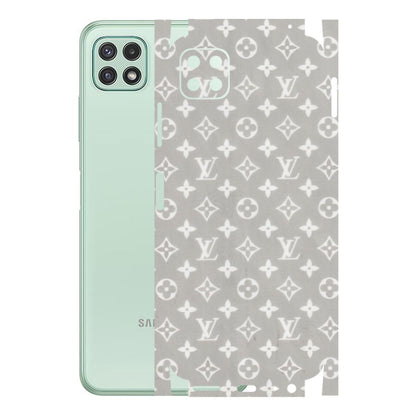 Samsung A/S Series Phone Skins (All Models) - Luxury Brands Logo - Transparent Finish (T-07) Samsung Galaxy A22 (5G)