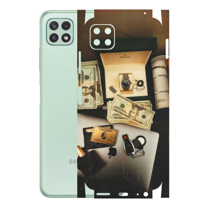 Samsung A/S Series Phone Skins (All Models) - Luxury Lifestyle - Transparent Finish (T-11) Samsung Galaxy A22 (5G)