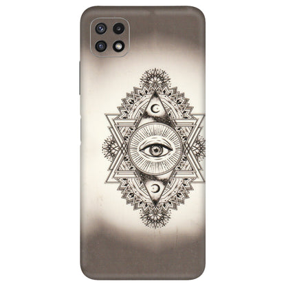 Samsung A/S Series Phone Skins (All Models) - Illuminati Great Eye - Transparent Finish (T-14) Samsung Galaxy A22 (5G)