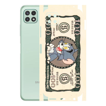 Samsung A/S Series Phone Skins (All Models) - One Hundred Dollar Tom - Transparent Finish (T-16) Samsung Galaxy A22 (5G)