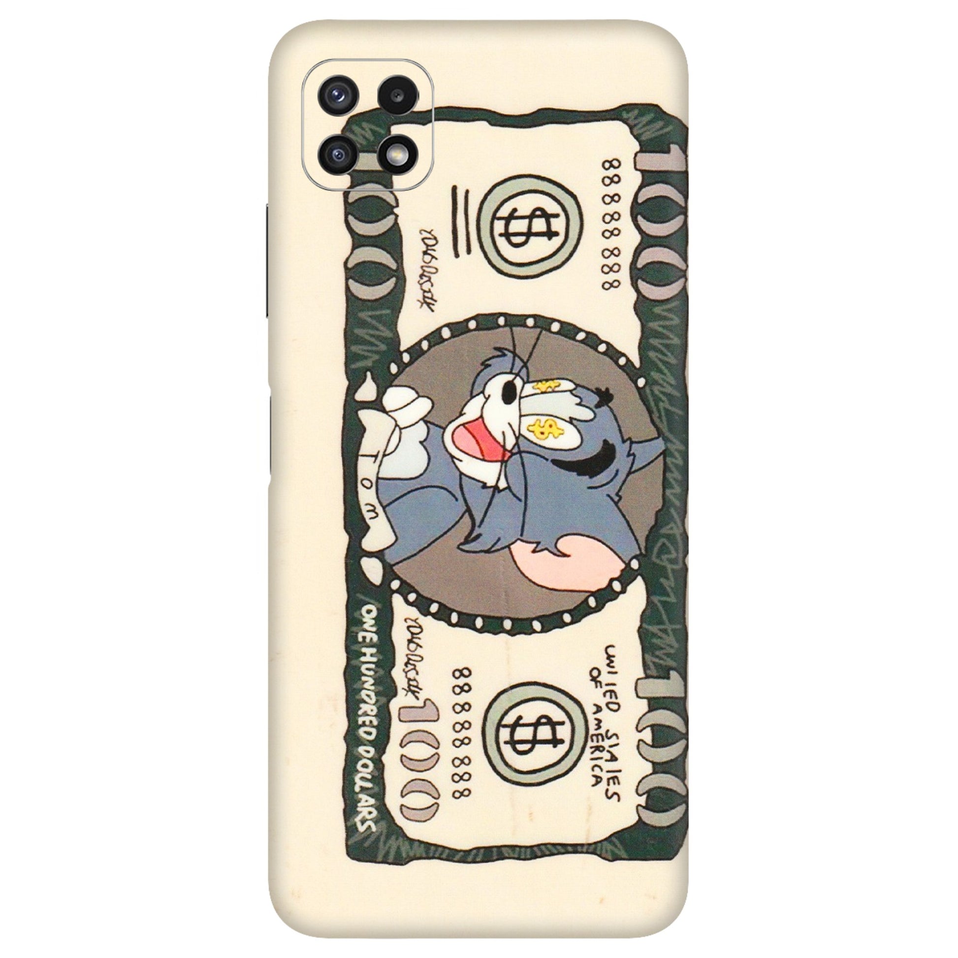 Samsung A/S Series Phone Skins (All Models) - One Hundred Dollar Tom - Transparent Finish (T-16) Samsung Galaxy A22 (5G)
