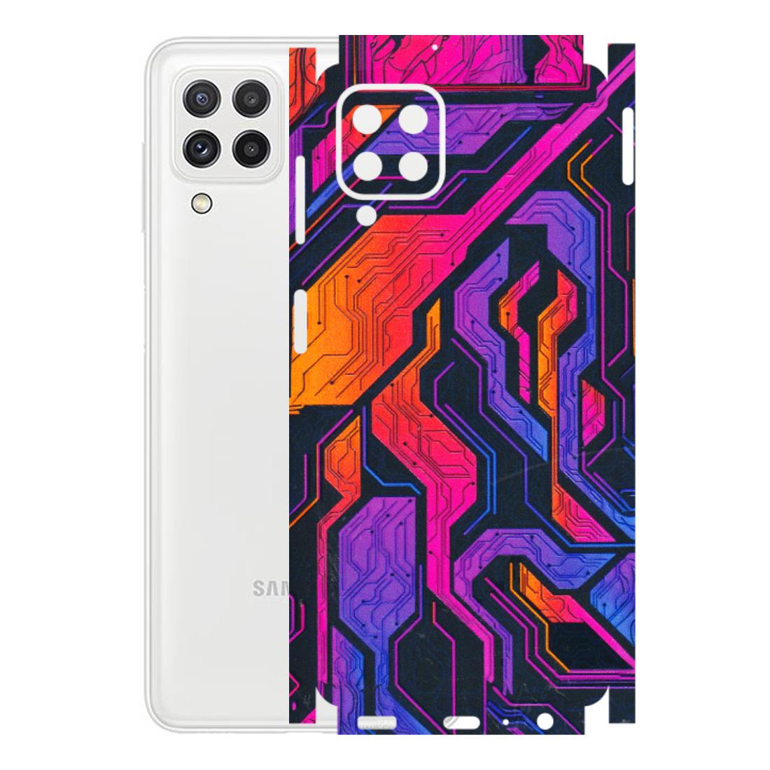 Samsung A/S Series Phone Skins (All Models) - Tech Circuits Futuristic - 3D Embossed Finish (L-07) Samsung Galaxy A22