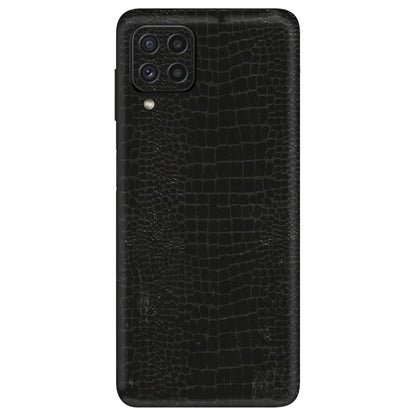 Samsung A/S Series Phone Skins (All Models) - Snake Leather Black - 3D Embossed Finish (L-107) Samsung Galaxy A22