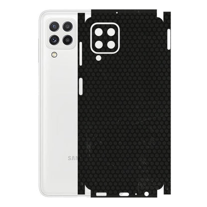 Samsung A/S Series Phone Skins (All Models) - Black honeycomb - 3D Embossed Finish (L-114) Samsung Galaxy A22