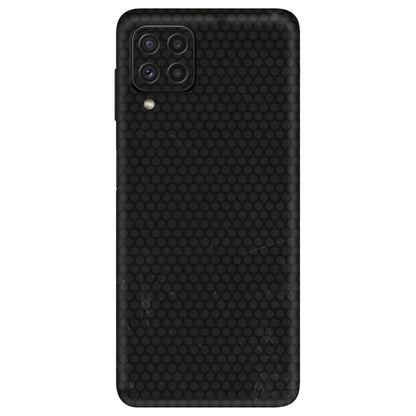 Samsung A/S Series Phone Skins (All Models) - Black honeycomb - 3D Embossed Finish (L-114) Samsung Galaxy A22
