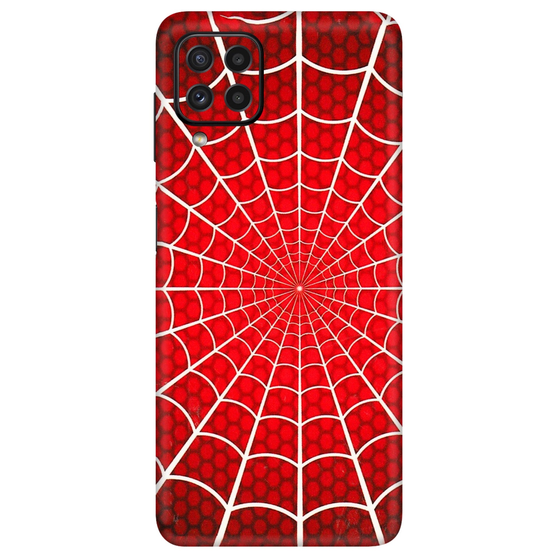 Samsung A/S Series Phone Skins (All Models) - Classic Spidey Web - 3D Embossed Finish (L-115) Samsung Galaxy A22